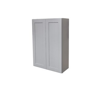 Grey Shaker Double Door Wall Cabinet 